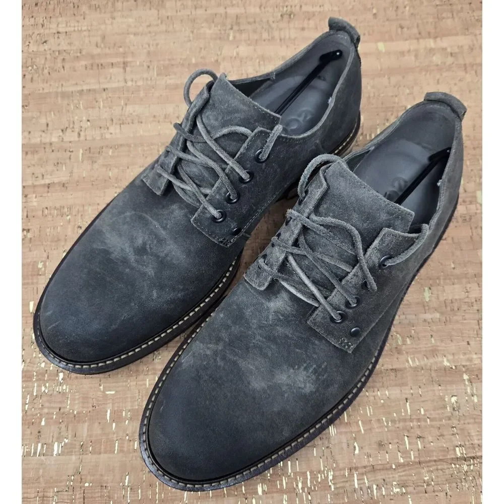 Ecco Kenton Shoes‎ Mens 7-7.5 EU41 Dress Office Casual Tarmac
